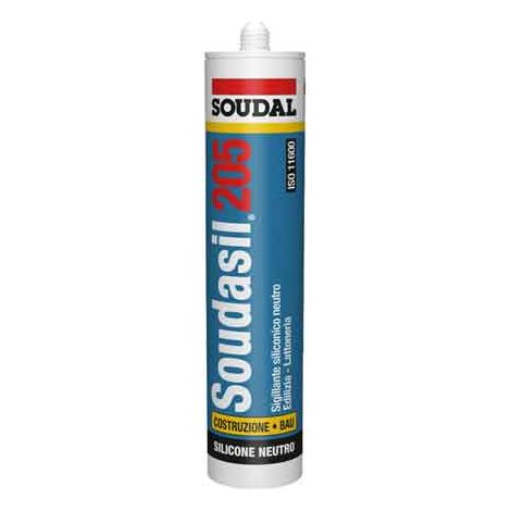 SIGILLANTE NEUTRO PER EDILIZIA 'SOUDASIL 205' SOUDAL 310 ml - Bianco - SOUDAL