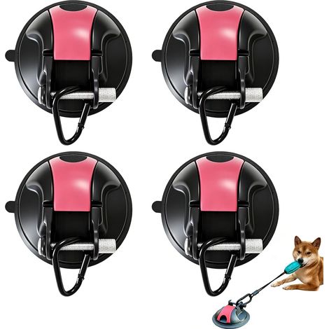 Set di 4 ganci a ventosa resistenti – fino a 20 kg per gancio – non richiedono foratura, riutilizzabili, per camper, furgoni, tende, auto, piastrelle e vetro. (1/5)