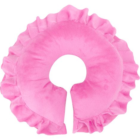 Oreiller Visage Détachable en Forme de U pour Lit de Massage - Rose (1/5)