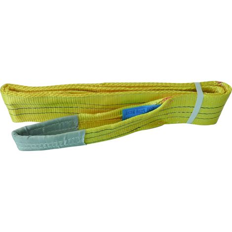 Elingue plate 2,5m 90mm 3T en polyester – Boucles souples pour levage sécurisé – Coefficient de sécurité 7 – 18453 (1/5)