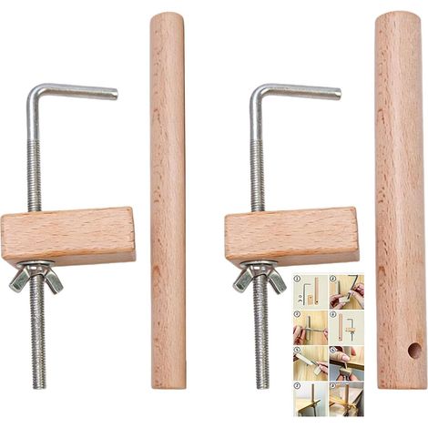 Pinces de bureau multifonctions en bois, lot 2, pour artistes (1/5)