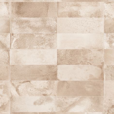 Carrelage Vintage effet Zellige Beige 40x20x1,03 cm Patrina - Mur intérieur (vendu par carton de 0,96 m²) - RO'MA CARRELAGE