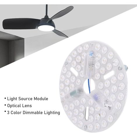 Ampoule LED pour Plafonnier, Panneau de Remplacement Dimmable avec 3 Températures de Couleur et Protection des Yeux (1/5)