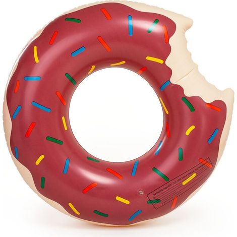 Natation 90cm – Bouée Donut brun grand de la Piscine et de l'Eau pour les Enfants