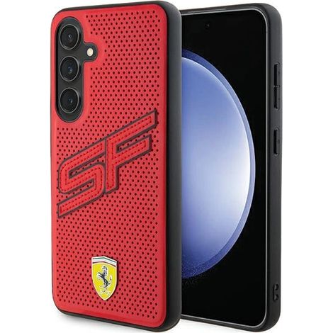 Funda rígida perforada roja para Samsung Galaxy S24 Plus Ferrari (1/5)