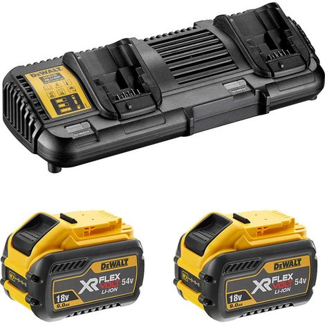 Power Set DeWALT FlexVolt DCB132X2 (2 x 54V/18V 9,0 Ah + DCB132)