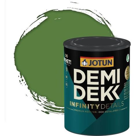 JOTUN - Peinture Bois, Lasure Opaque Satinée - RAL 6017 - Vert Mai - 0,75L (1/2)