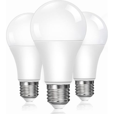 Ampoule LED E27 13W Blanc Froid 6500K, Équivalent 100W Incandescence, Ampoules LED A60 Culot Edison à Vis, 1200LM, Économie d'Énergie, AC 220V-240V, Non Dimmable, Lot de 3 (1/5)