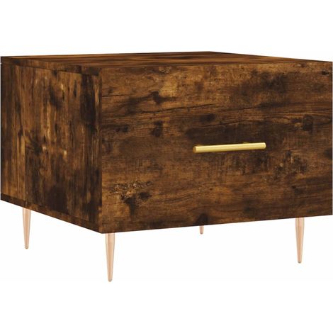 Maison Exclusive - Tavolino da Salotto Rovere Fumo 50x50x40 cm Legno Multistrato
