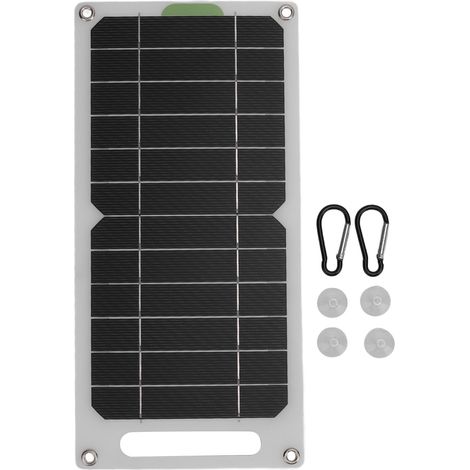 Ortviai Panneau Solaire Portable 12 W en Silicium Monocristallin Étanche pour Camping, Randonnée et Vanlife (1/5)