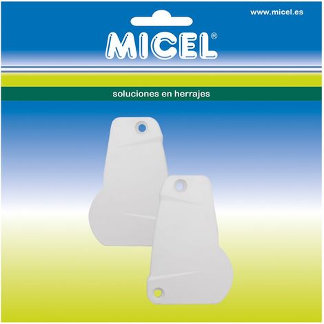 Lot de couvercles latéraux pour auvent pour profilés de chargement de 75 mm Blanc 59 x 10,3 x 84,5 mm (1/2)