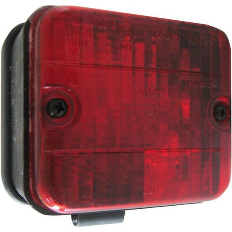 Feu De Brouillard - 12 V - Base Orientable - 86 X 76 X 56 Mm - Rouge - Pour Véhicules 12 V - 1 Pièce (1/2)