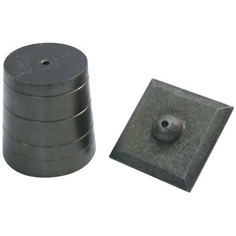 Taliaplast – Plomb de maçon N°12 1200g conique en fonte – Cordon en coton tressé 3m – Pour chantiers humides – 420465