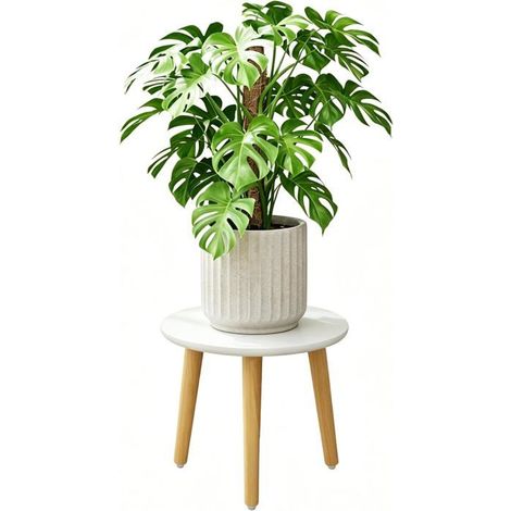 Support Plantes Interieur,Porte Plante,Tabouret Bois Pour Pots De Fleur De Différentes Tailles,Meuble Plante,28X28X22Cm[CA308] (1/5)
