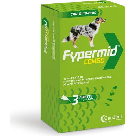 Candioli Dog Fypermid Combo (10-20Kg) Spot-On - Confezione 3 Pipette - Antiparassitari CANE