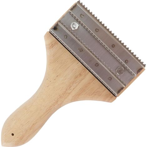 Râteau de polissage pour éliminer les résidus de composés et de métal des meules de polissage. Manche unique. (1/5)