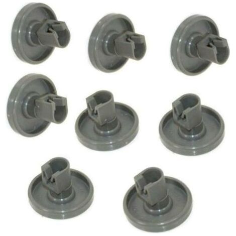 Ahlsen – Roulettes pour lave-vaisselle – Lot de 8 roues 25mm – Compatibles Faure, Zanussi, AEG, Electrolux, Ikea – Installation facile (1/4)