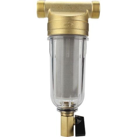 Hauswasserfilter mit Vorfilter, 1/2-Zoll-Anschluss und zentralem Rückspülrohr (1/3)