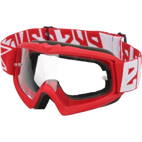 Lunettes moto transparentes anti-rayures réglables motocross pour enfant adolescent adulte cyclisme escalade cadre rouge 8060 (1/5)