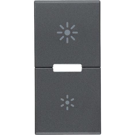 VIMAR - 20755.3 Zwei halbe Tasten 1M Dimmer grau