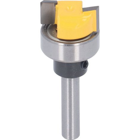 Fraise à affleurer en acier haute dureté 45 avec revêtement PTFE, pour tiroirs, lame droite, 6 x 3/4 x 5/16 (1/5)