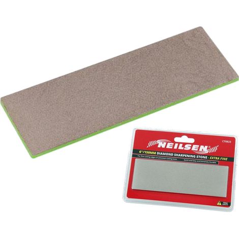 Neilsen Diamond Blade Edge Sharpening Sharpener File Stone Extra Fine Grit 6"