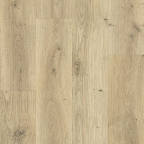Décoweb – Parquet stratifié chêne castle 138x19,3cm – Clic 5G – Classe d'abrasion AC5 – Surface 2,131 m² – Résistant aux chocs et rayures (1/5)