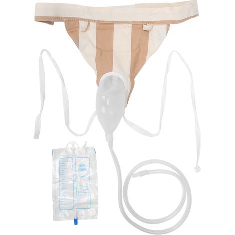 SAC À URINE MASCULIN SILICONE JNDGW01 - Drainage Urinaire Portable, Collecteur d'Urine pour Homme (1/5)