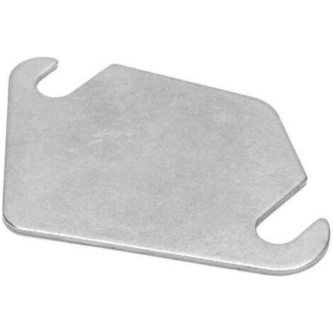 Plaque de vanne EGR, plaque de vanne EGR automobile, joint EGR en acier inoxydable, plaque de bouchon EGR, plaque de bouchon EGR compatible avec les moteurs 1.4/1.6 (sans trous) (1/3)