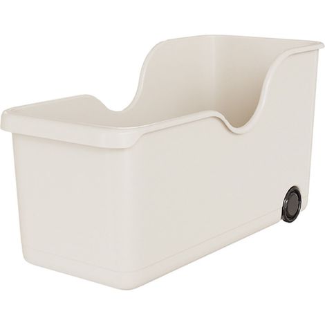 Mehrzweck-Küchenaufbewahrungsbox, schmaler Schrank, Topforganizer, Deckel, Gewürzregal mit 2 Rollen, U-förmige Nut. (1/5)