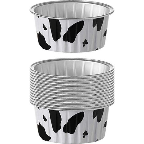 15 caissettes en aluminium pour la cuisson, moules à muffins, moules à cupcakes et à muffins pour biscuits, fromages, gâteaux et desserts en extérieur.-Milk (1/5)