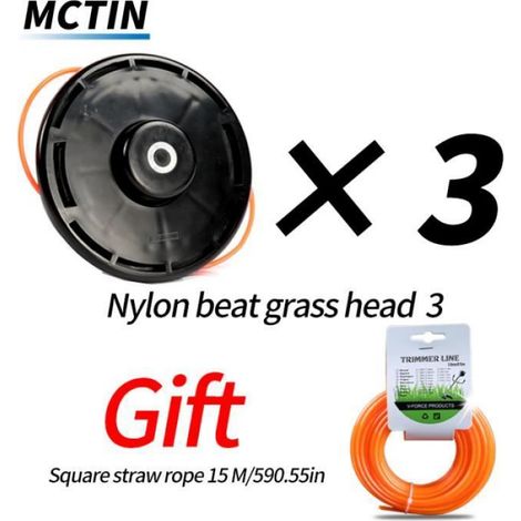 Lawn Mower Trimming Head Brush Cutter Parts Brushhead Parts for Trimmer Gardening Tooling Accessory Accessories Garden Tool (1/4)