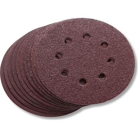 Pack de disques abrasifs pour ponceuse vibrante FX-E1RS20 - X10 - FUXTEC - 5 grains différents