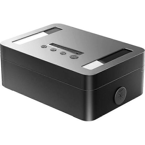 Coffre-fort métallique à minuterie, coffre-fort pour téléphone portable avec minuterie, conteneur de verrouillage à ouverture automatique et temporisée (1/5)