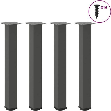 Konsolentischbeine 4 Stk. Anthrazit 72-74 cm Stahl