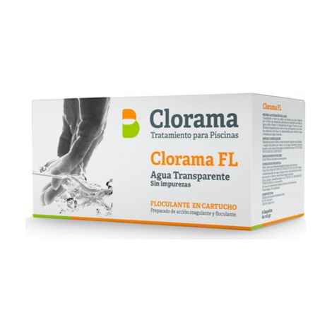 Floculante Cartucho Clorama FL 1 kg  8 Saquitos Coagulante Lento  Clarificador de Agua para Filtro Arena Piscina