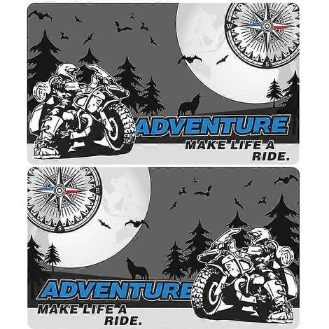 Valises en aluminium autocollantes pour BMW R1200GS, F850GS, F800GS, R1250GS, F750GS, R 1200, 1250, 850, 750 GS, GSA Rallye Adventure - 5 valises en aluminium (1/5)
