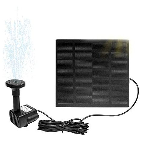 Pompes de bassin 1.8W Pompe solaire pour fontaine de bassin Pompe solaire pour jardin, bain d'oiseaux, décoration de jeux d'eau (carré) NAIZY (1/5)