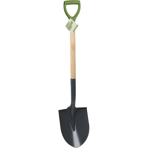 Pelle de Jardin 105 cm - Outil de Jardin Robuste avec Manche en Bois et poignée en Plastique - Bêche pour Creuser et enlever la souche ou Le Porte-greffe (1/3)