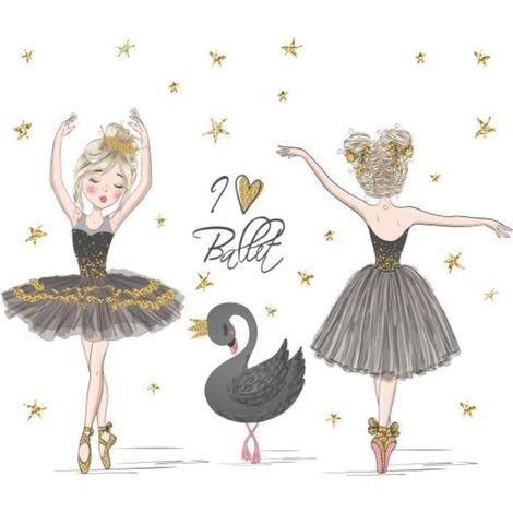 Stickers muraux cygne noir et gris, décoration pour chambre d'enfant, meubles, placard (1/5)