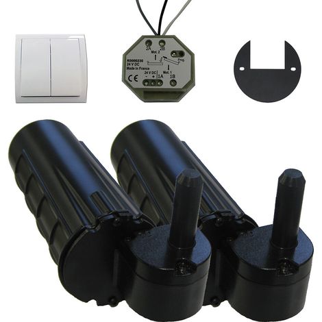 Double motorisation pour volet 1 battant gauche SLID'UP URANUS filaire - gond Ø 14 mm