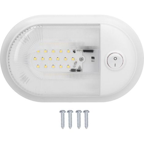 Plafonnier LED pour camping-car, éclairage de remplacement, 360lm, avec interrupteur marche/arrêt, pour camping-car, remorque, camping-car, 10-24V (1/5)