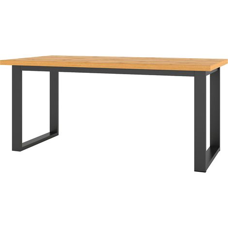 Mesa de comedor extensible de 6 a 8 plazas Eden Madera y Metal (1/4)