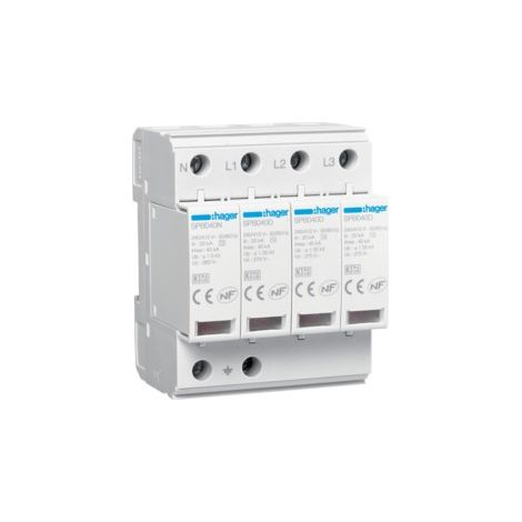 Scaricatore Di Sovratensione Spd 4P T2 Tns/Tt 40Ka ( HAGER cod. SPB440D )