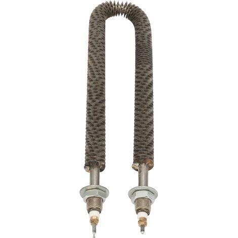 Elemento calefactor tubular tipo U. Elemento calefactor con aletas de acero inoxidable. Rápida conducción del calor para hornos, panaderías, conservación del calor, etc. (1/5)