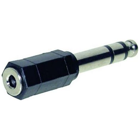 TRU COMPONENTS Adaptateur jack Jack mâle 6.35 mm - Jack femelle 3.5 mm stéréo, mono Nombre de pôles:3, 2 1 pc(s) S306921 (1/3)