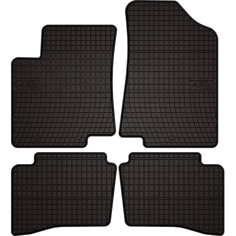 Gummifußmatten für Kia Rio III UB Schrägheck (2011–2017) – schwarz, passgenau (1/5)