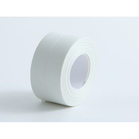 (2 pièces Blanc)Plinthe souple - Bande d'extrémité pour cuisine et salle de bain 38 mm 3,2 m, joint auto-adhésif, bande pliante flexible, joint d'étanchéité (1/4)
