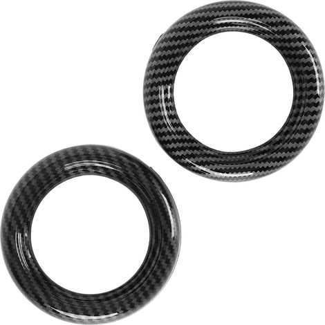 Lot de 2 poignées de porte intérieures de voiture, motif carbone, surface lisse et agréable au toucher, compatibles avec les modèles Cooper R54 et R56. (1/5)