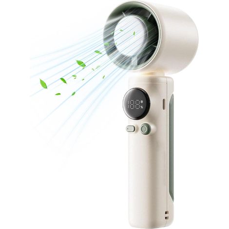 Ventilador portátil pequeño, ventilador de viaje recargable, dispositivo de refrigeración de mano, motor de flujo de aire potente, batería con alimentación USB para playa, cruceros, verano, camping, v (1/5)